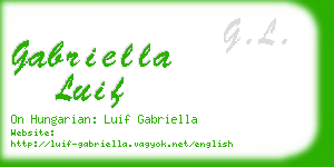 gabriella luif business card